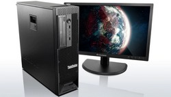 Lenovo ThinkStation C30 s monitorem