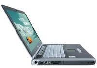 Notebook Fujitsu Siemens Lifebook E8020 - boční pohled