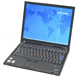 Lenovo Thinkpad T60p zepředu otevřený