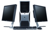 Dell Precision 690 s monitory