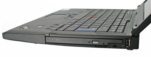 Lenovo ThinkPad T61 - pohled zprava na porty