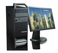 Lenovo ThinkStation S20 s monitorem