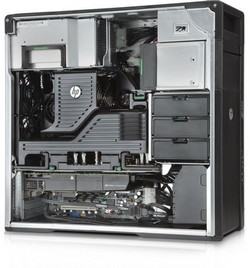 HP Workstation Z620 otevřený