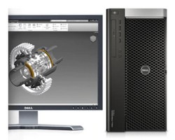 Dell Precision T7610 s monitorem