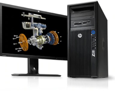 HP Z220 s monitorem