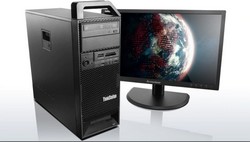 Lenovo ThinkStation S30 s monitorem