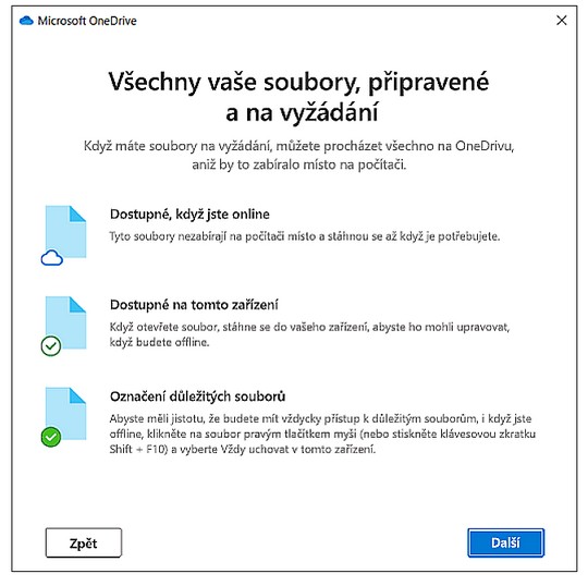 OneDrive soubory