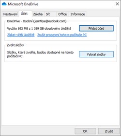 OneDrive účet