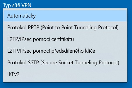 Typy sítě VPN