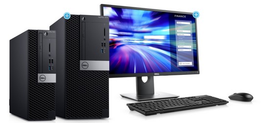 Dell Optiplex 7060 s monitorem