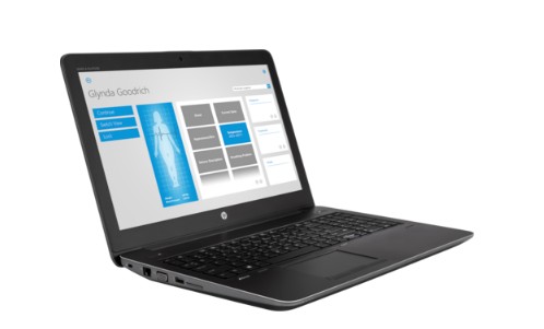 HP ZBook 15 G4 z boku