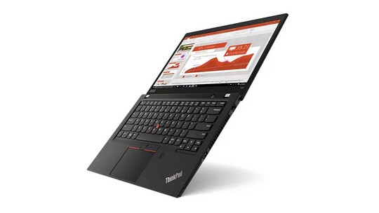 Lenovo ThinkPad T490 otevřený