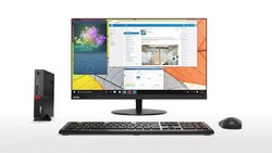 Lenovo ThinkCentre M710q Tiny s monitorem