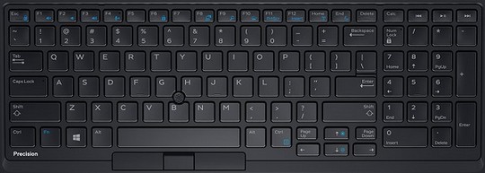Dell Precision 7540 klávesnice