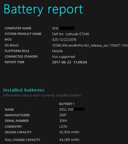 Battery Report