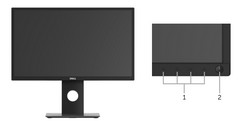 Dell P2217H zepředu