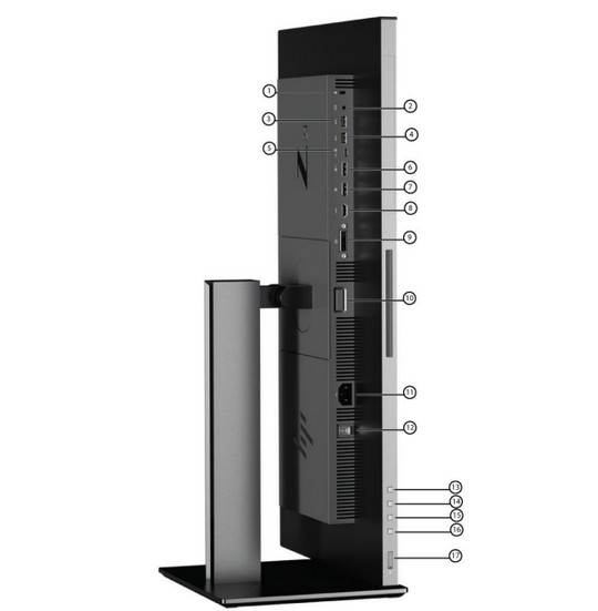 HP Z24i G2 porty