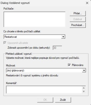 Vzdálené vypnutí