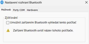 Zjištění Bluetooth