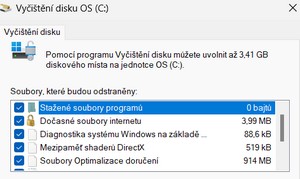 Vyčištění disku