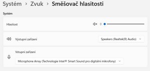 Směšovač hlasitosti