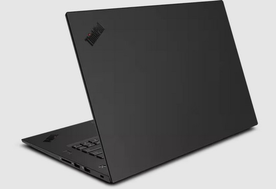 Lenovo ThinkPad P1 zezadu