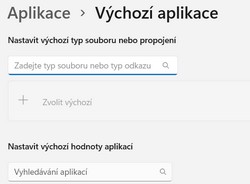 Výchozí aplikace