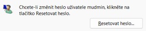Nastavení hesla
